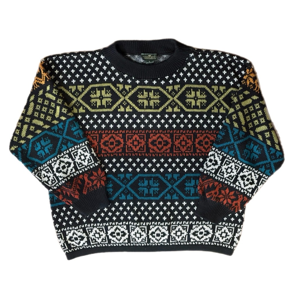 Vintage Cabin Creek "Grandma" Cropped Sweater L